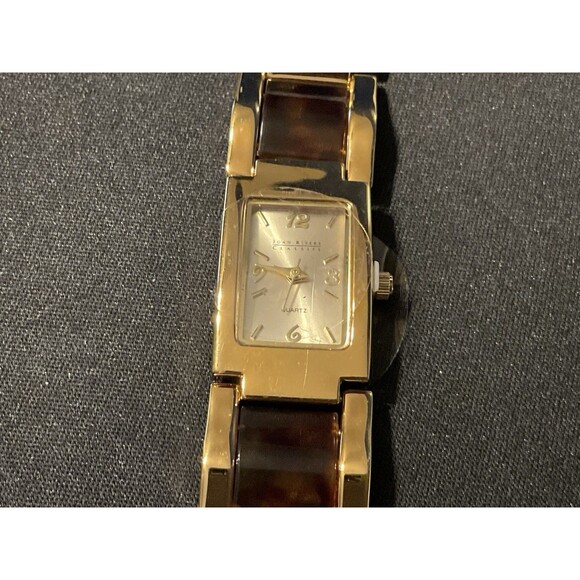 Joan Rivers V377 Vintage Quartz Faux Tortoise Shell NIB Needs Battery - Picture 3 of 11